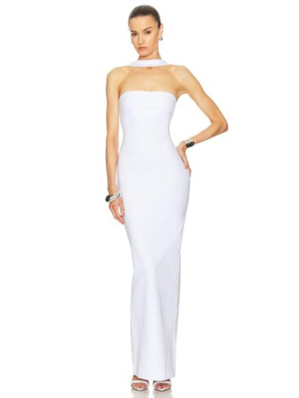 Helsa The Stephanie Dress in White
